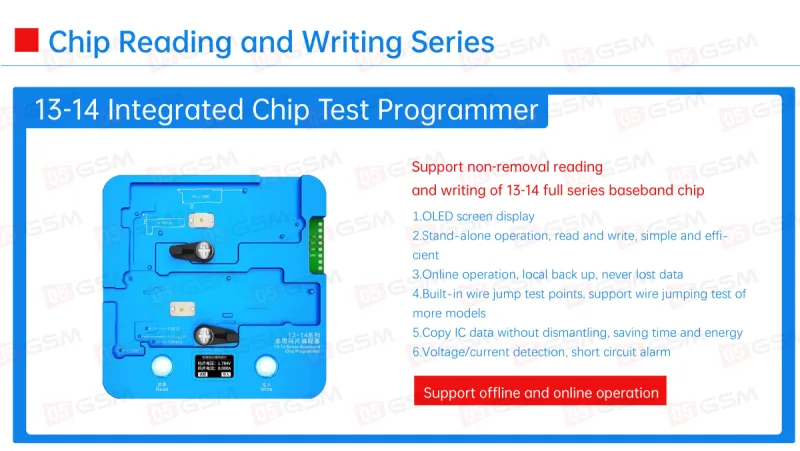 Программатор JCID BLE 13-14 (Baseband/Logic chip EEPROM; Non removal) фото в интернет-магазине 05gsm.ru