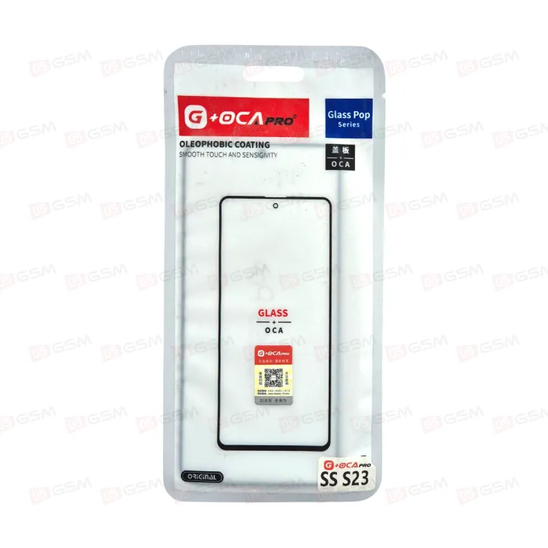 Стекло + OCA (G+OCA) Samsung S23 S911 5G черный фото в интернет-магазине 05gsm.ru