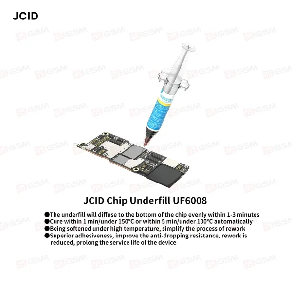 Компаунд для заполнения пустоты микросхем JCID UF6008 фото в интернет-магазине 05gsm.ru