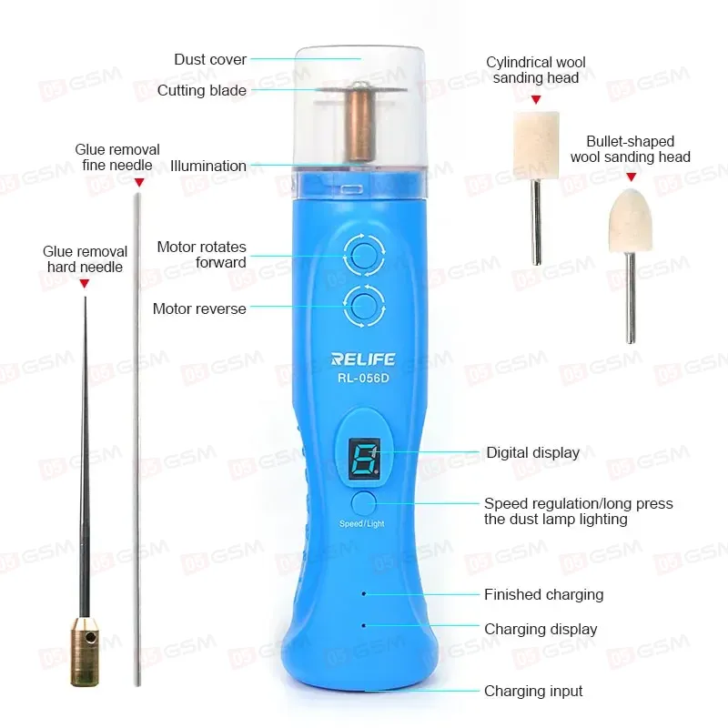 Машинка для снятия клея с дисплеев Relife RL-056D фото в интернет-магазине 05gsm.ru