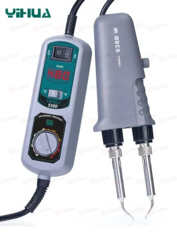 Паяльник-пинцет сетевой YiHua 938D (С регулятором) фото в интернет-магазине 05gsm.ru