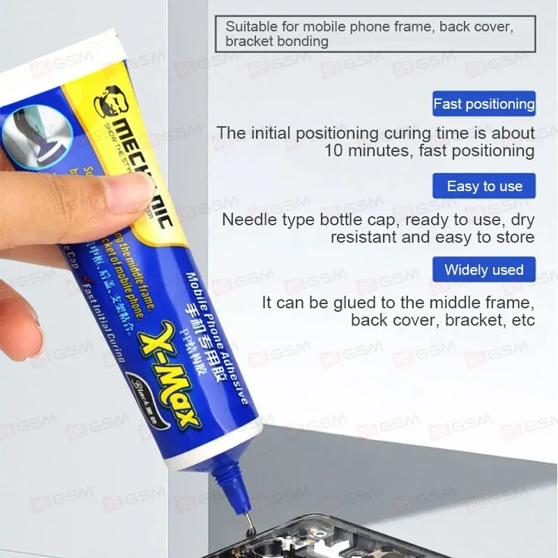 Клей прозрачный Mechanic X-Max (50 мл) фото в интернет-магазине 05gsm.ru