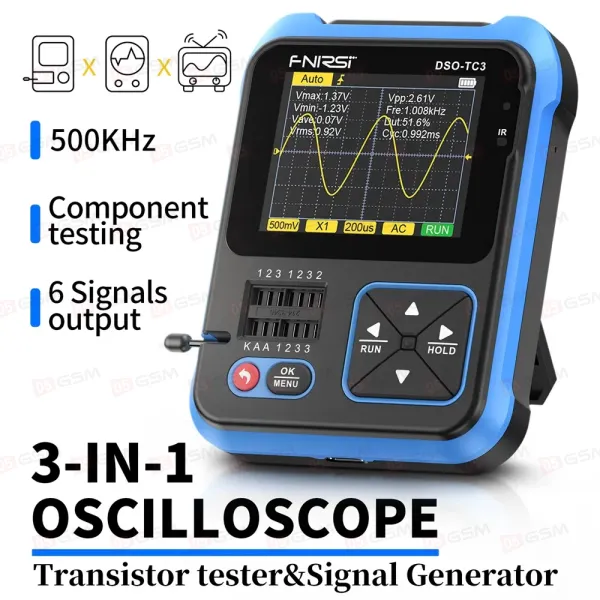 Осциллограф-тестер-генератор Fnirsi DSO-TC3 (3 в 1) фото в интернет-магазине 05gsm.ru
