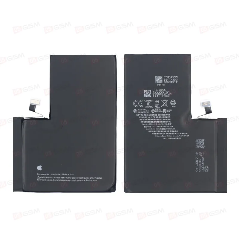 Аккумулятор iPhone 13 Pro Max (05GSM; 4352 мАч; гарантия 1 год) фото в интернет-магазине 05gsm.ru