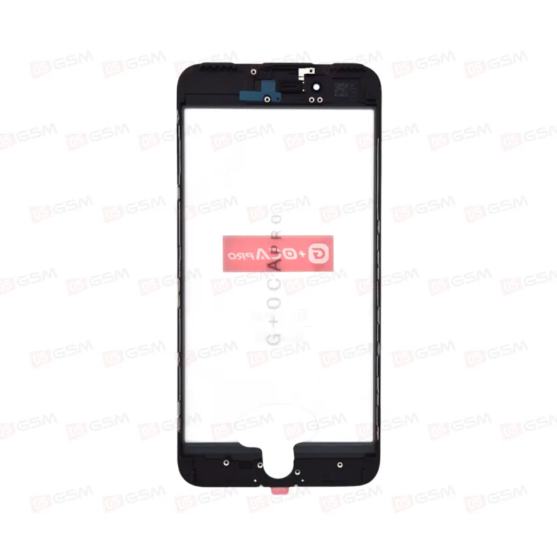 Стекло G+OCA iPhone 7G+ черное с РАМКОЙ+OCA пленка фото в интернет-магазине 05gsm.ru