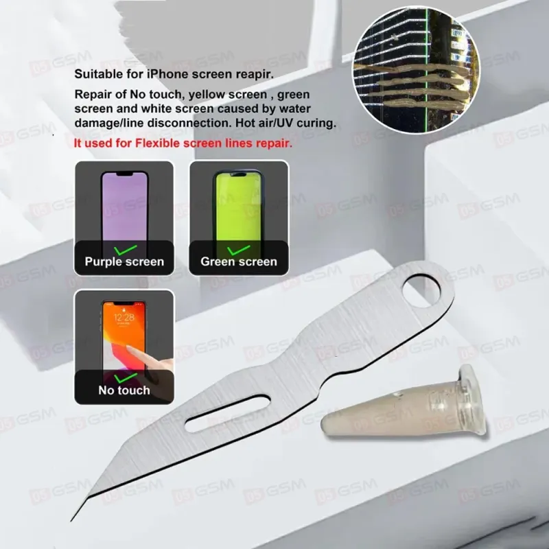 Паста токопроводящая Wylie Nano Conductive Paste (Восстановление зеленых, желтых, белых дисплеев) фото в интернет-магазине 05gsm.ru