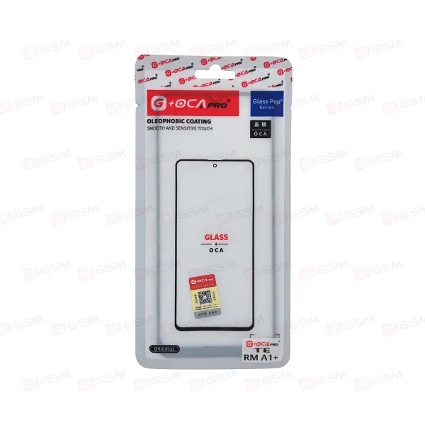 Стекло + OCA (G+OCA) Xiaomi Redmi A1+ черное (Tempered Glass) фото в интернет-магазине 05gsm.ru