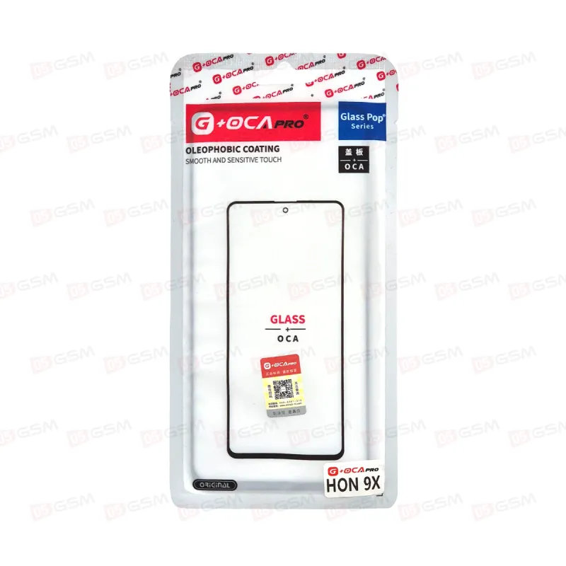 Стекло + OCA (G+OCA) Huawei Honor 9X черный фото в интернет-магазине 05gsm.ru