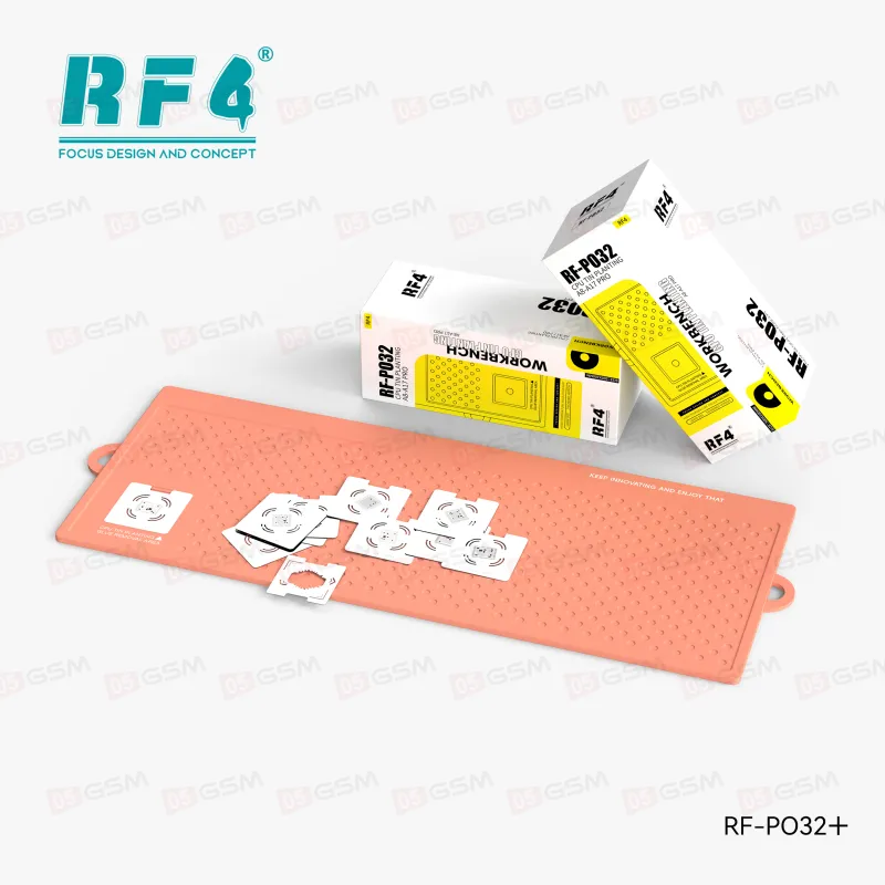 Силиконовый коврик для реболлинга RF4 RF-PO32+ (С трафаретами A8-A17) фото в интернет-магазине 05gsm.ru