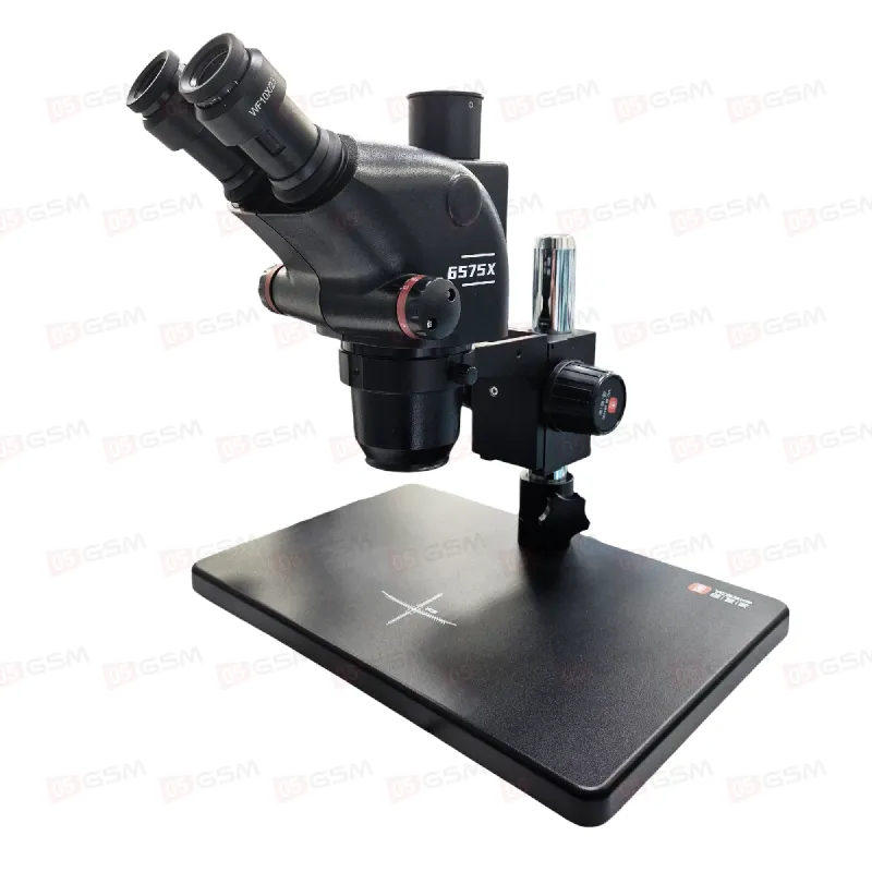 Микроскоп тринокулярный YCS 6575X Base Version (6.5-75X; черный) фото в интернет-магазине 05gsm.ru