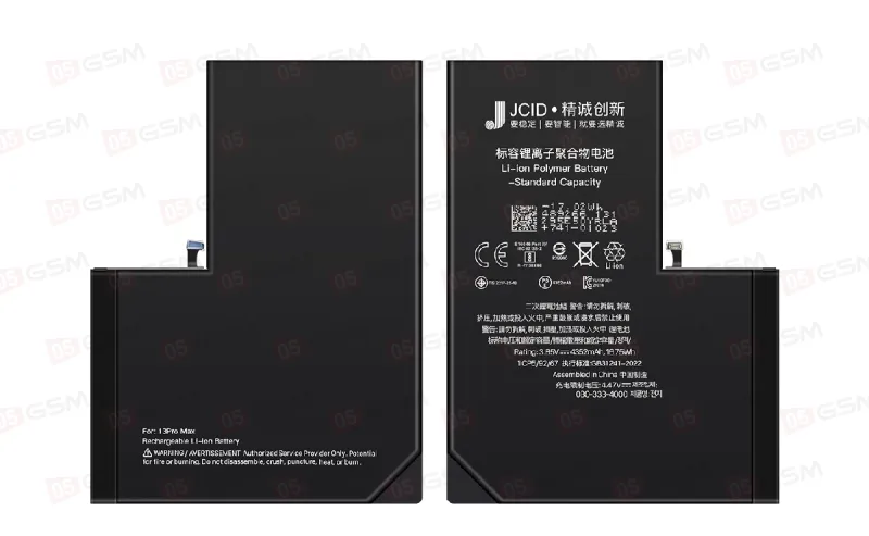 Аккумулятор iPhone 13 Pro Max (JCID; Standard Capacity; 4352 мАч) фото в интернет-магазине 05gsm.ru